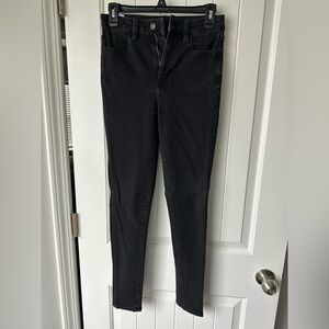 American Eagle Outfitters Slightyly Faded Black Skinny Jeans
